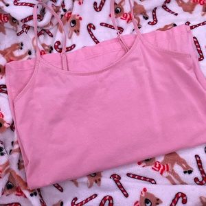 regular pink tank top